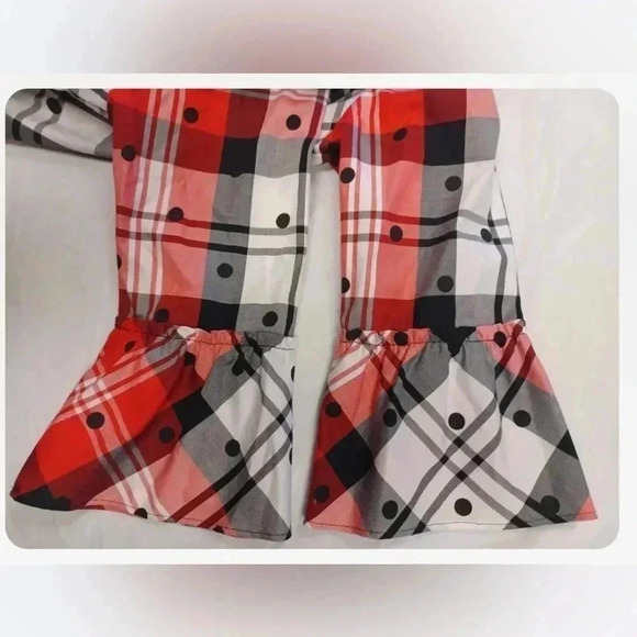 Foxcroft Plaid Wrinkle Free Button Down Top Size 8 - Picture 6 of 9